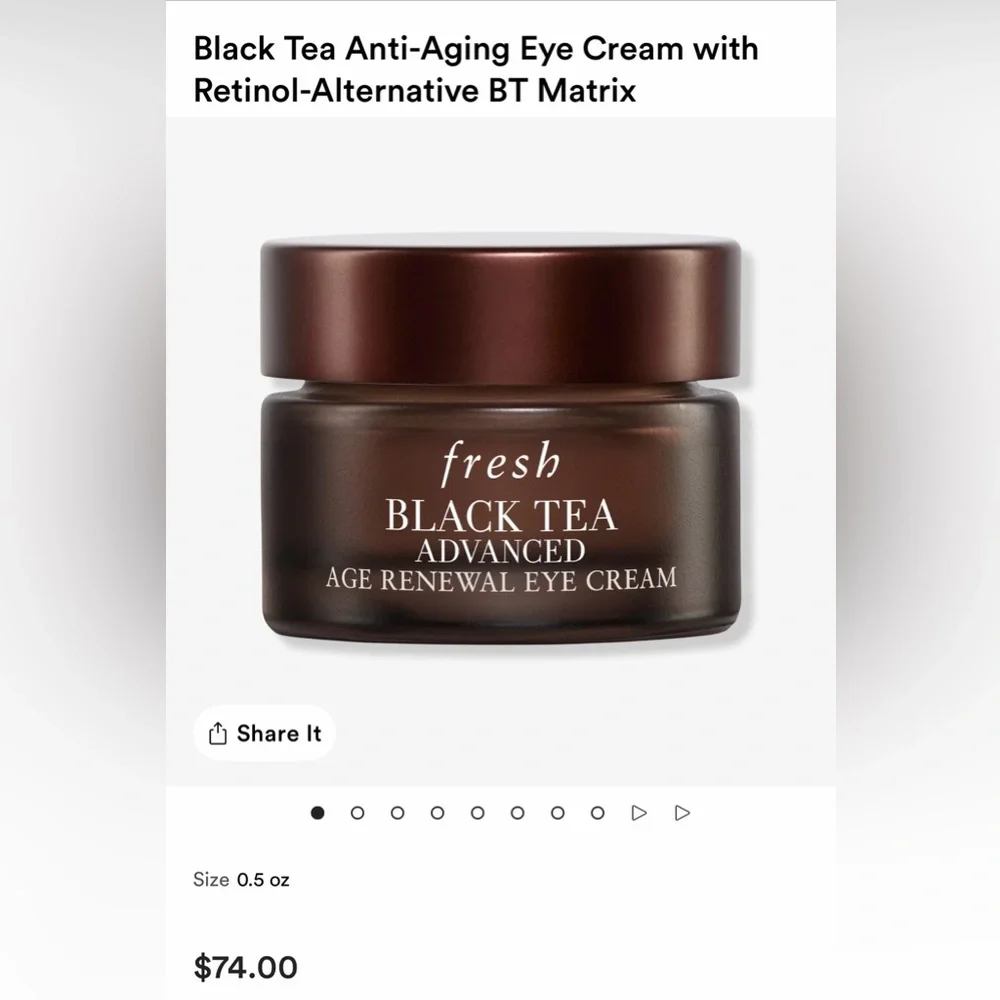 fresh BLACK TEA ADVANCED AGE RENEWAL EYE CREAM NIB ~ 15 ml - Picture 2 of 4